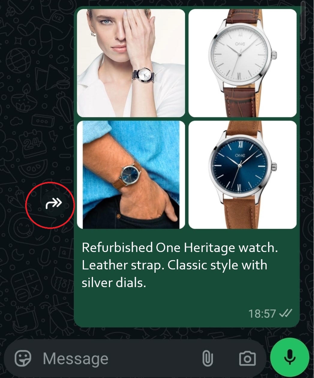 Inviare un articolo da WhatsApp a Kukus 1