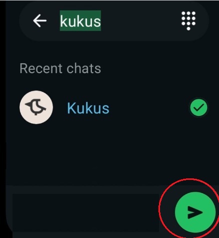 Inviare un articolo da WhatsApp a Kukus 2